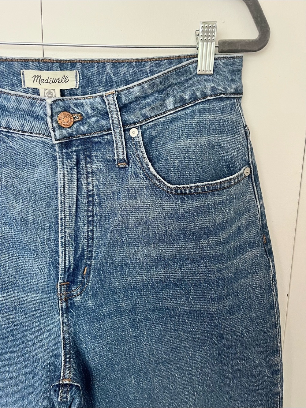 Madewell Curvy Perfect Vintage Wide-Leg Crop Jean Size 30 - Picture 3 of 6